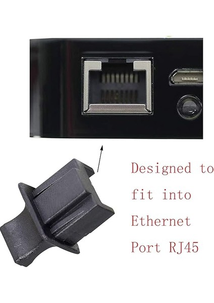 Ağ Soketi Lan Bağlantı Noktası Toz Kapağı, Snhwarz Ethernet Bağlantı Noktası RJ45 Rj-45 Toz Önleyici Fiş Kapağı 50P Parça indirimleri
