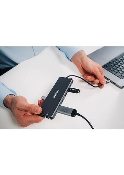 USB C Hub 13'ü 1 Arada, Çoklu Bağlantı Noktalı Adaptör, Usb-C, Hdmı, RJ45, Usba-A ve Usb-C Pd, Sd Kart Okuyuculu, Mac, MacBook Pro/air, iPad Pro, Thinkpad, Windows Bilgisayar, Dizüstü indirimleri