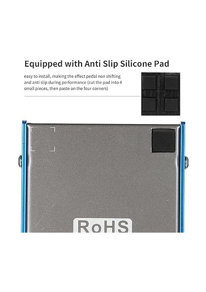 Overdrive Gitar Efekt Pedalı 2 Geçiş Modu Anahtarı Ton/kazanç/ses/güçlendirme Kontrolleri Elektrik Gitar Için - Mum Mavi fiyatları