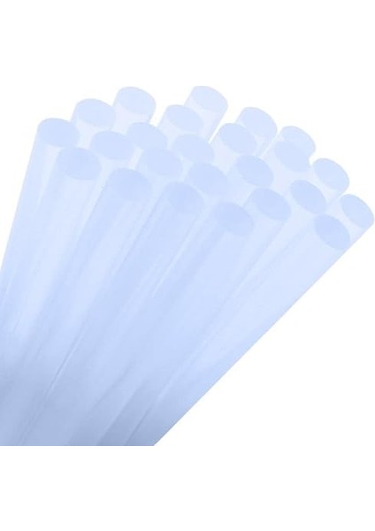 Sıcak Silikon Çubuğu 1 kg 11MM-30CM Mum Silikon Kalın Uç Şeffaf