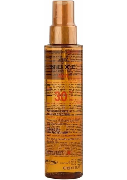 Huile Bronzante Haute Protection SPF30 150 ml