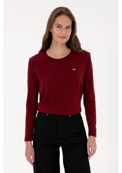 Kadın Bordo Kazak /triko 50313621-VR014 modelleri