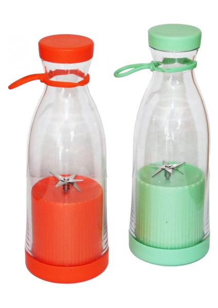 Şişe Modeli Taşınabilir USB Şarjlı Blender 40W - 420ML (5324)