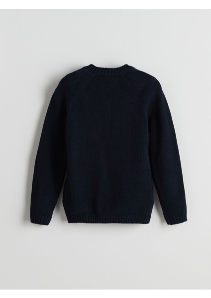 Yeni Sezon Bisiklet Yaka Çiçekli Kız Çocuk Triko Kazak fiyatları