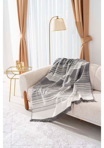 Veloura Antrasit Tek Kişilik Battaniye - Tv Battaniyesi 135X180 cm fiyatları