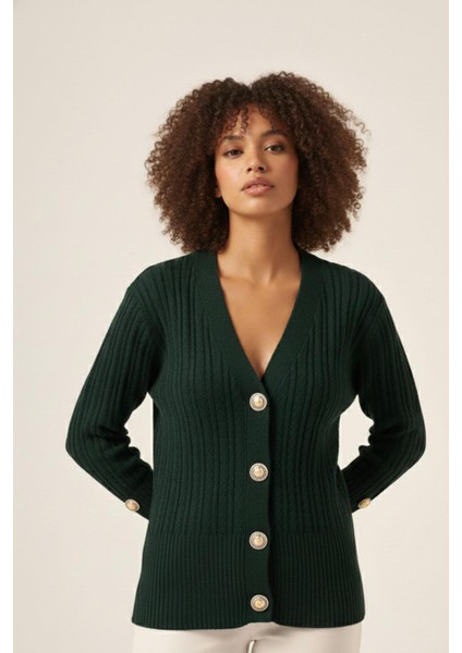 Kadın Saç Örgü Hırka Zümrüt 25237 modelleri