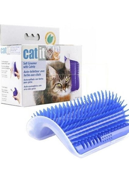 Pratik Kedi Tüyü Kaşıma ve Tarama Aparatı Duvara Monte Kaşıma Aleti