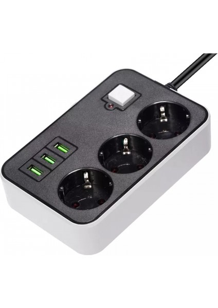 3 Usb’li 3’lü 1.8 M Akım Korumalı Priz (5324) modelleri