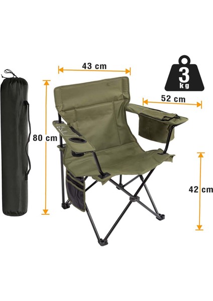 Cool Ice Haki Lüks Kamp Sandalyesi fırsatları