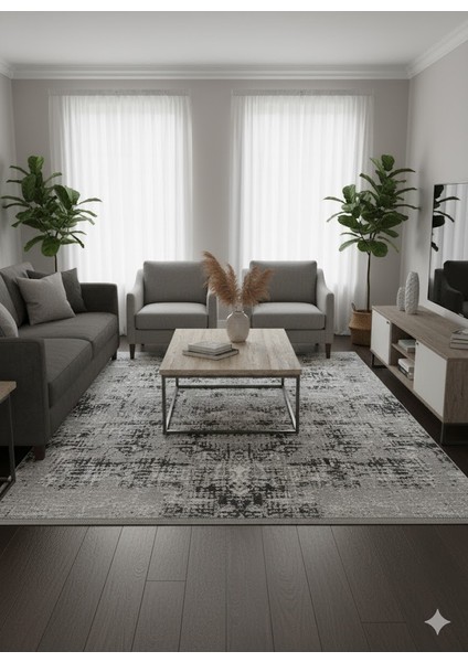 Imaj Akrilik Modern Dokuma Kaymaz Makine Halısı