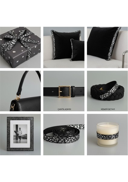 Leopar Desenli Jakarlı Parlak Şerit – Dekoratif Kemer, Çanta, Ayakkabı ve Hobi Aksesuar (1 Metre) fiyatları