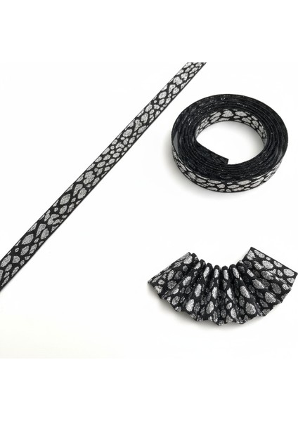 Leopar Desenli Jakarlı Parlak Şerit – Dekoratif Kemer, Çanta, Ayakkabı ve Hobi Aksesuar (1 Metre) indirimleri