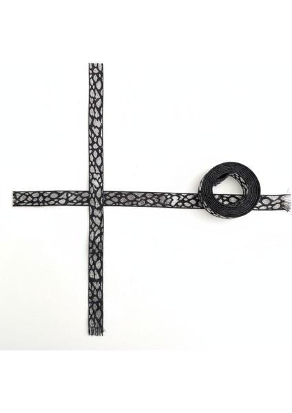 Leopar Desenli Jakarlı Parlak Şerit – Dekoratif Kemer, Çanta, Ayakkabı ve Hobi Aksesuar (1 Metre)