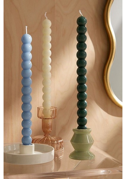 Şamdan Mum 3’lü Set