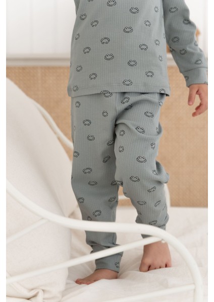 %100 Pamuk Desenli Erkek Çocuk Pijama Takımı modelleri