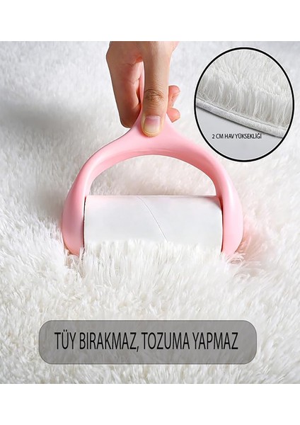 Beyaz Post Peluş Yumuşak Yıkanabilir Kaymaz Dot Taban Antibakteriyel Salon Koridor Çocuk Halısı modelleri