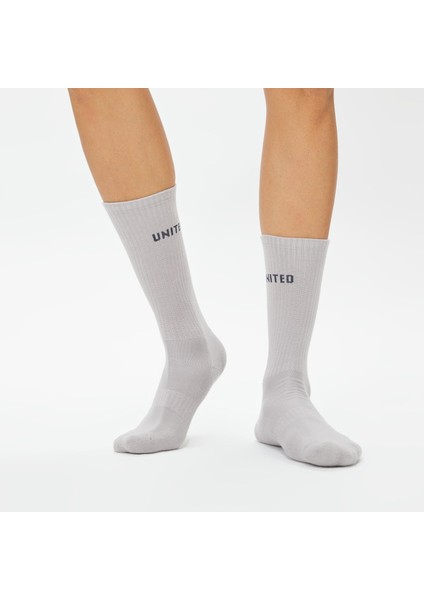 Unıted4 Unisex Beyaz/siyah/gri 3'lü Çorap fırsatları
