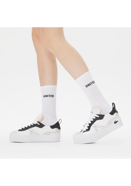 Unıted4 Unisex Beyaz/siyah/gri 3'lü Çorap