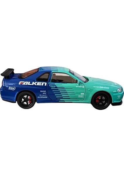 Nissan Skyline Gt-R R341:24 Ölçek Premium Die-Cast Model Araba – Koleksiyonluk, Açılır Kapı & Kaput