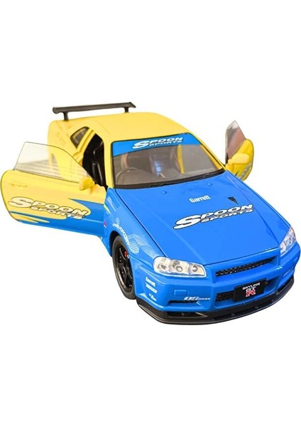 Nissan Skyline Gt-R R341:24 Ölçek Premium Die-Cast Model Araba – Koleksiyonluk, Açılır Kapı & Kaput modelleri