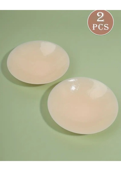 1 Çift Yuvarlak Silikon Yapışkan Sütyen – Tekrar Kullanılabilir, Telsiz, Görünmez Sütyen Pedleri | Arkasız ve Askısız Giysiler Için Minimalist Iç Çamaşırı