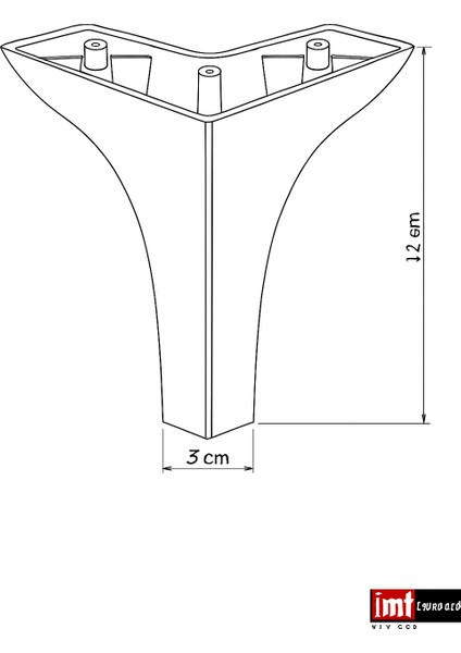Cedar 12 cm Koltuk Yatak Odası Tv Ünitesi Konsol ve Sehpa Genç ve Çocuk Odası Ayağı Beyaz modelleri
