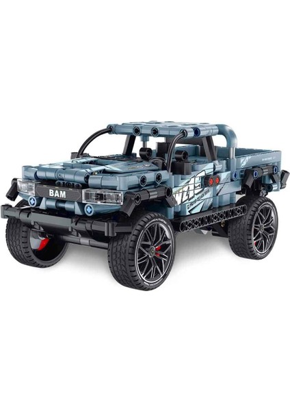Çek Bırak Mavi Pick Up – Yapım Parçalı Suv Oyuncak 463 Parça