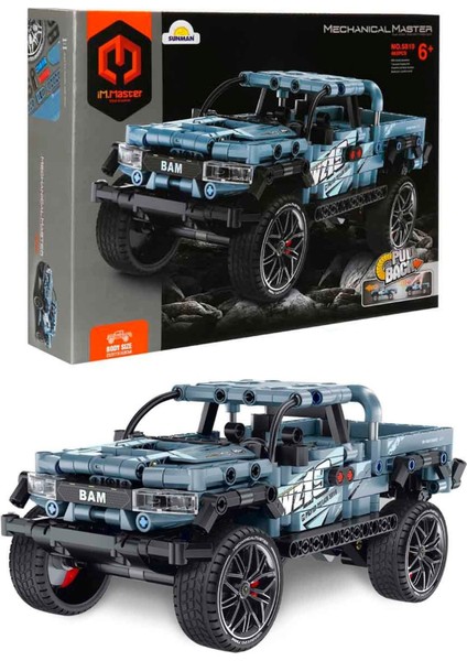 Çek Bırak Mavi Pick Up – Yapım Parçalı Suv Oyuncak 463 Parça fiyatları