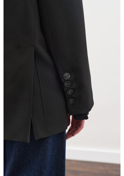 Oversıze Kesim Blazer Ceket Siyah indirimleri