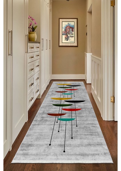 Pamuk Dokuma Taban Kaymaz Yıkanabilir Modern Yolluk Salon Yolluğu Mutfak Yolluğu Koridor Yolluğu Antre Halıları