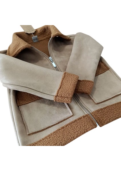 Unisex Süet Kürk Astarlı Çocuk Mont fiyatları