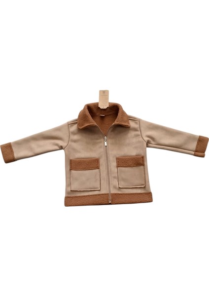 Unisex Süet Kürk Astarlı Çocuk Mont indirimleri