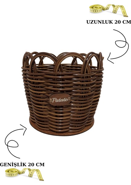 Kahverengi Küçük Boy Patateslik