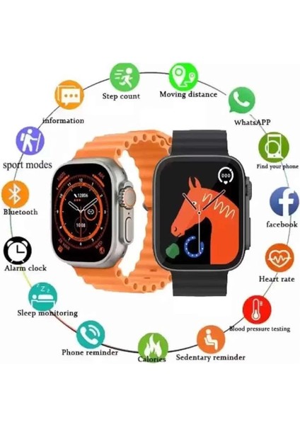 2025 Model Akıllı Saat Kordon Hediyeli Çağrı Cevaplama Uzun Pil Süreli Android Ios Uyumlu fırsatları