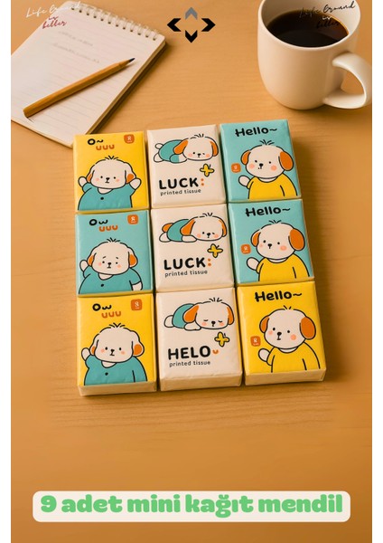Figürlü Çocuk Okul Hijyen Seti 8li Islak Mendil 9lu Peçete Kağıt Mendil Taşınabilir Islak Mendil modelleri