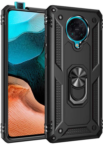 Xiaomi Poco F2 Pro Kılıf Mrsa Vega Kapak-Siyah