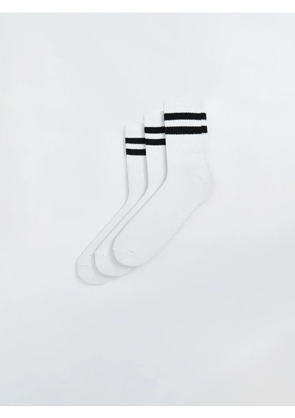 Çizgili Erkek Soket Çorap 3'lü (W5)