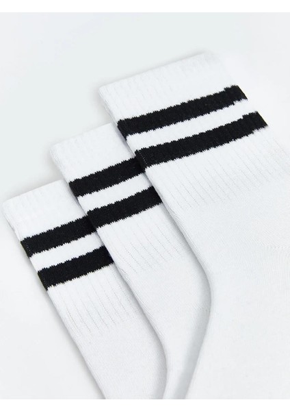 Çizgili Erkek Soket Çorap 3'lü (W5) modelleri