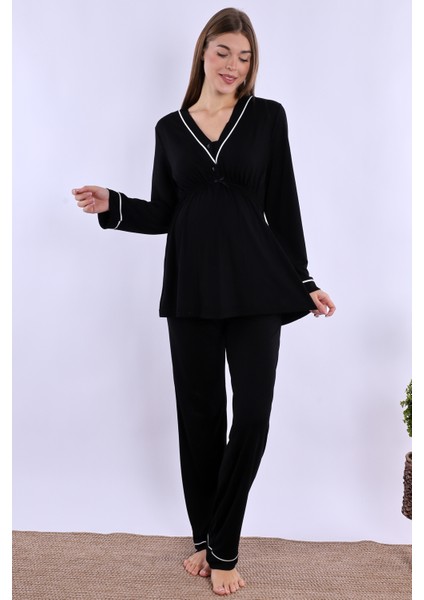 Siyah Hamile Lohusa Pijama Takımı fırsatları