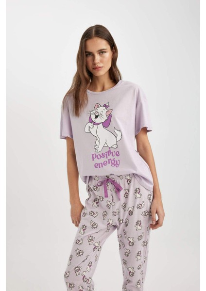 Fall In Love Aristocats Kısa Kollu Pijama Takımı B6186AX24SP modelleri