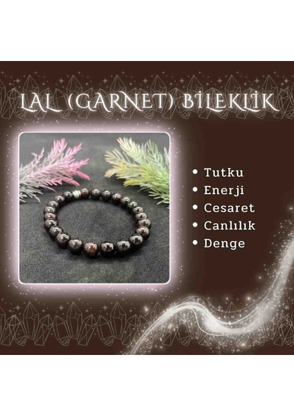 Lal Garnet Doğal Taş Bileklik fiyatları