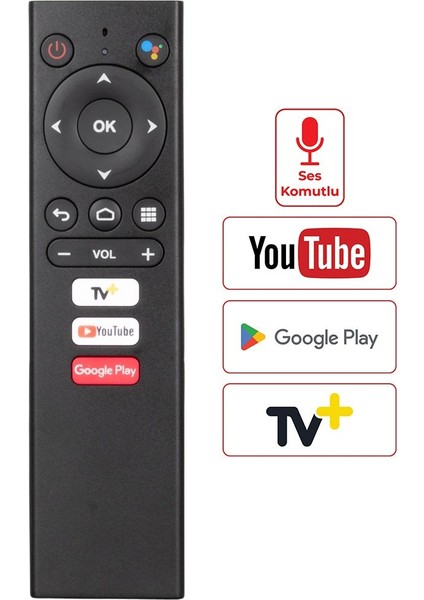Tv+ Ready Stick Ses Komutlu Kumanda