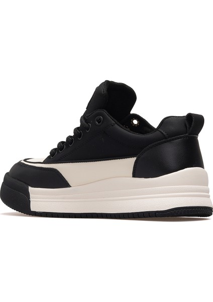 25K301 Kadın Hakiki Deri Parçalı Bağcıklı Sneaker Ayakkabı modelleri