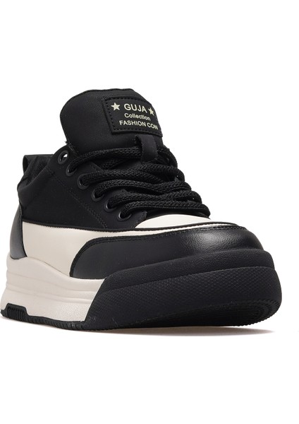 25K301 Kadın Hakiki Deri Parçalı Bağcıklı Sneaker Ayakkabı fırsatları