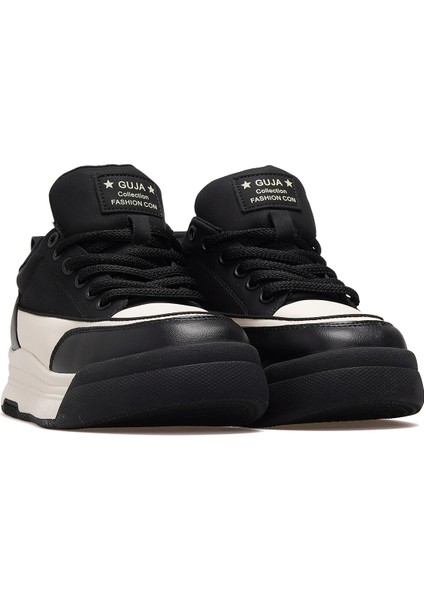 25K301 Kadın Hakiki Deri Parçalı Bağcıklı Sneaker Ayakkabı indirimleri