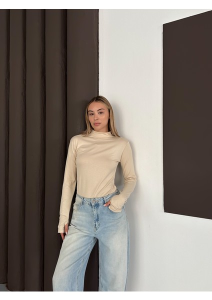 Kadın Parmak Detaylı Body