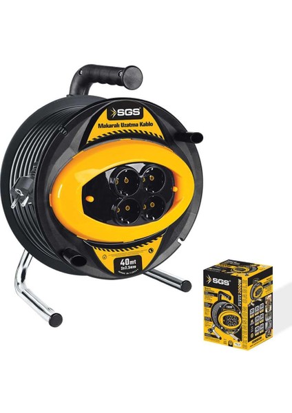 Makaralı Uzatma Kablosu 3X2,5*40MT SGS2135