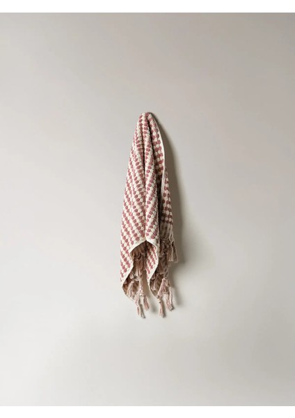 Polka Dot Gül Kurusu Yüz Havlusu