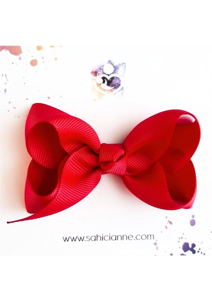 Butik Fiyonk Kurdele Saçsız Bebek Tokası 8cm Az Saçlı Kız Bebeklere Özel Toka