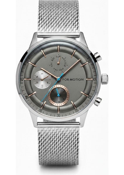 Erkek Kol Saati Gümüş Renk, Gümüş Kadran - Şık Hasır Kordon, 2 Yıl Garantili